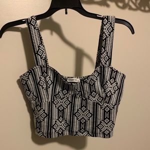 Cute Corset Style Crop Top